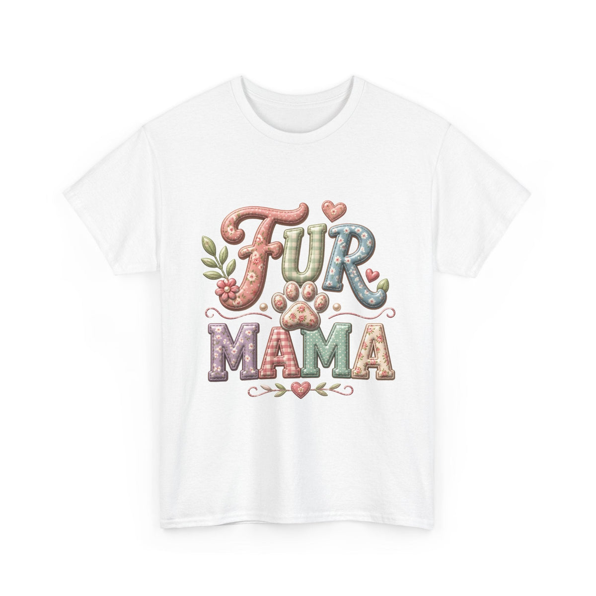 Fur Mama T-Shirt – Cute Paw Print Pet Mom Tee - Westport Cove