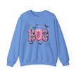 Halloween 'Boo' Crewneck Sweatshirt — Cute Pink Bat & Star Graphic - Westport Cove