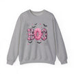 Halloween 'Boo' Crewneck Sweatshirt — Cute Pink Bat & Star Graphic - Westport Cove