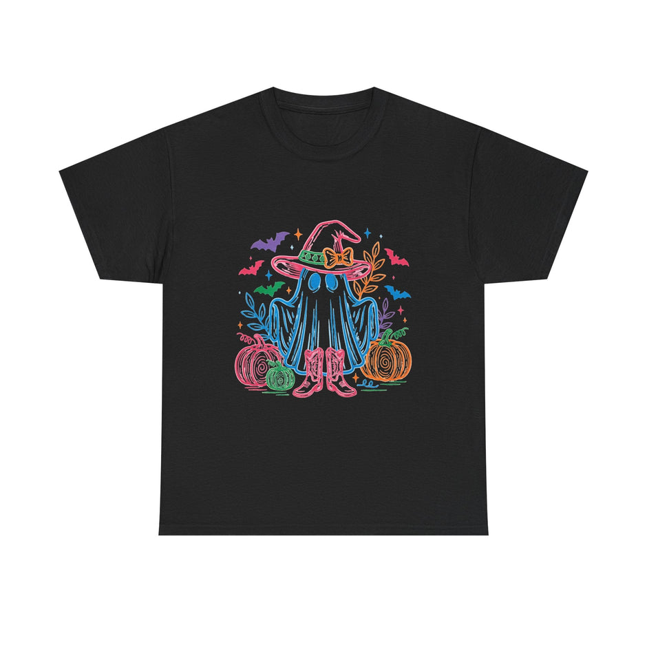 Halloween Ghost Tee — Cute Witch Hat & Pumpkins - Westport Cove