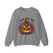 Halloween Jack-O'-Lantern Sweatshirt — Colorful Patterned Pumpkin Crewneck - Westport Cove