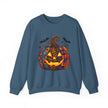 Halloween Jack-O'-Lantern Sweatshirt — Colorful Patterned Pumpkin Crewneck - Westport Cove