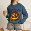 Halloween Jack-O'-Lantern Sweatshirt — Colorful Patterned Pumpkin Crewneck - Westport Cove