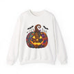 Halloween Jack-O'-Lantern Sweatshirt — Colorful Patterned Pumpkin Crewneck - Westport Cove