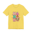 Ho Ho Ho Cute Christmas Tee — Pink Tree, Gingerbread & Reindeer Holiday Shirt - Westport Cove
