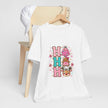 Ho Ho Ho Cute Christmas Tee — Pink Tree, Gingerbread & Reindeer Holiday Shirt - Westport Cove