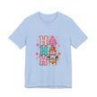 Ho Ho Ho Cute Christmas Tee — Pink Tree, Gingerbread & Reindeer Holiday Shirt - Westport Cove