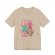 Ho Ho Ho Cute Christmas Tee — Pink Tree, Gingerbread & Reindeer Holiday Shirt - Westport Cove
