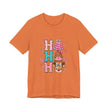 Ho Ho Ho Cute Christmas Tee — Pink Tree, Gingerbread & Reindeer Holiday Shirt - Westport Cove