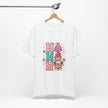 Ho Ho Ho Cute Christmas Tee — Pink Tree, Gingerbread & Reindeer Holiday Shirt - Westport Cove
