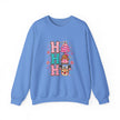 Holiday 'HO HO HO' Cute Reindeer & Gingerbread Crewneck Sweatshirt - Westport Cove