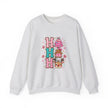 Holiday 'HO HO HO' Cute Reindeer & Gingerbread Crewneck Sweatshirt - Westport Cove