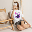Horror Retro Tee — Neon Michael Myers Design with Ghosts & Bats - Westport Cove