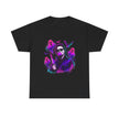 Horror Retro Tee — Neon Michael Myers Design with Ghosts & Bats - Westport Cove