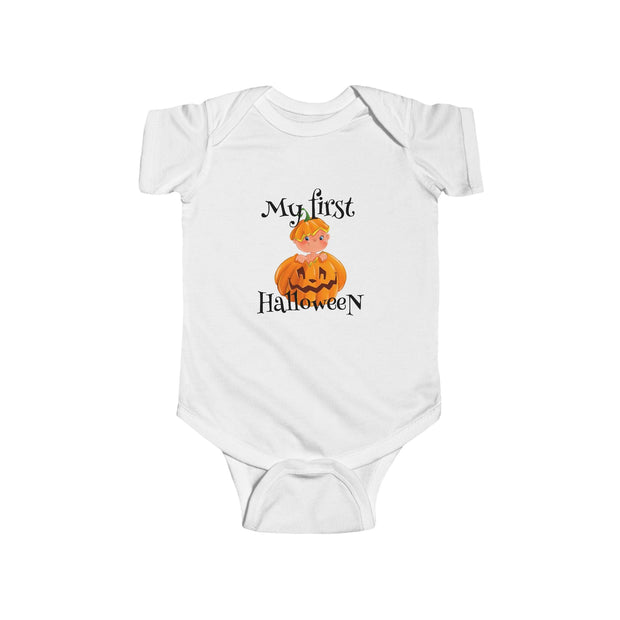 Infant Bodysuit — "My First Halloween" Pumpkin Baby Onesie - Westport Cove