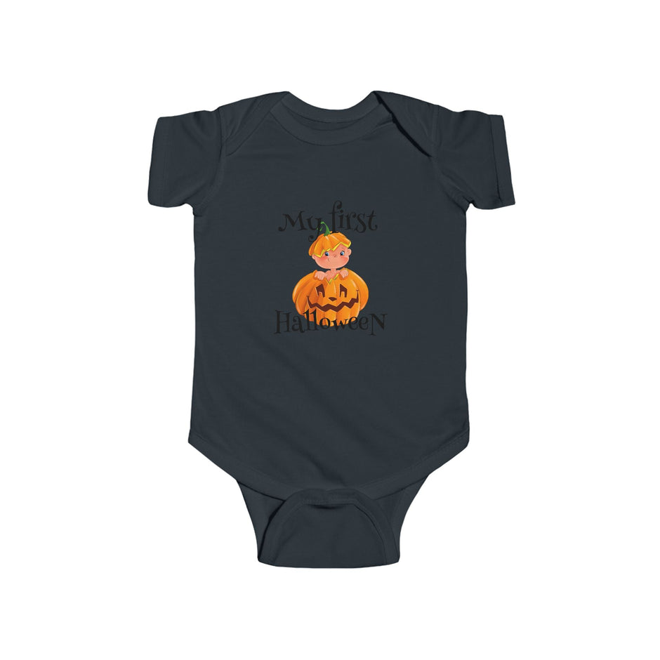 Infant Bodysuit — "My First Halloween" Pumpkin Baby Onesie - Westport Cove