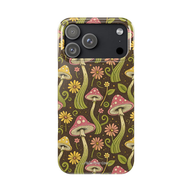 Magic Mushroom - Essential Phone Case – Retro Psychedelic Botanical Design - Westport Cove