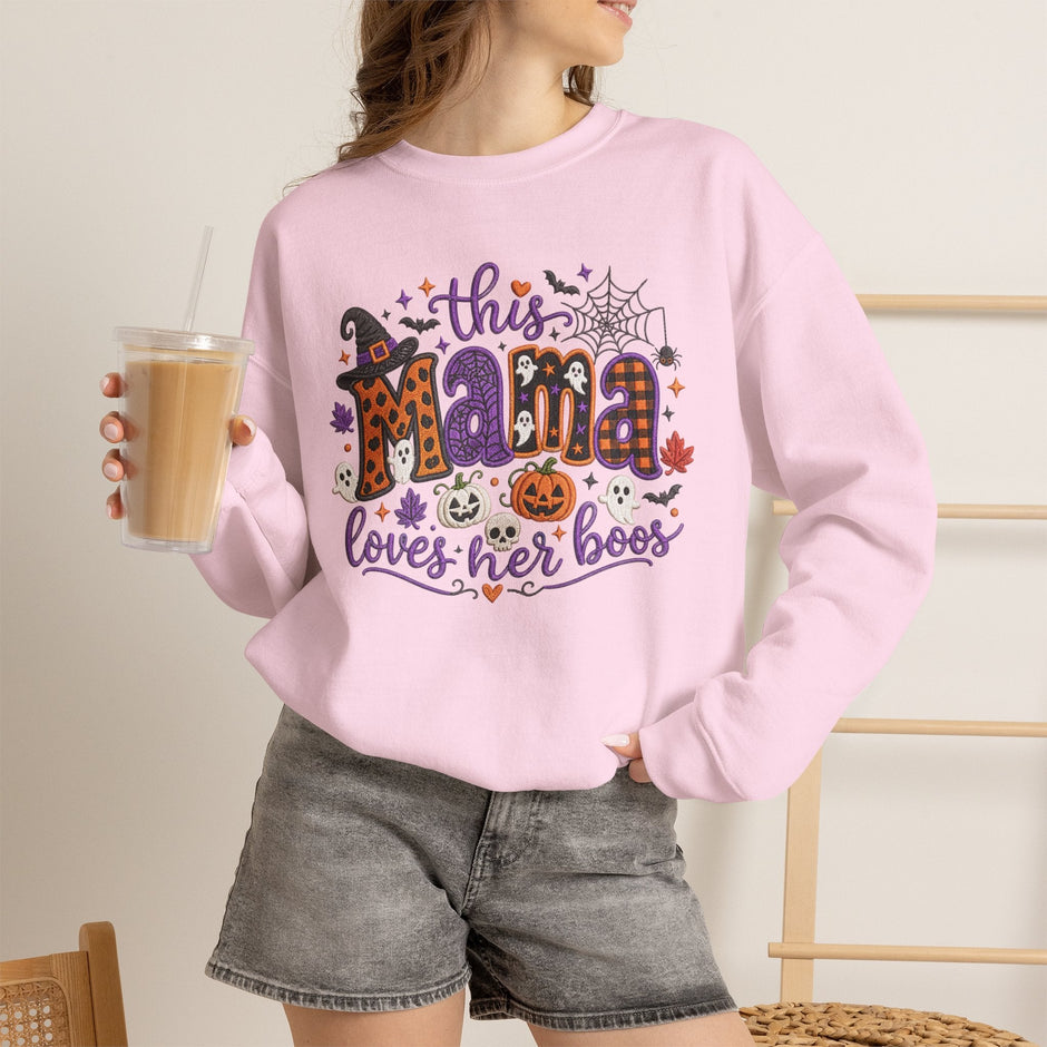 Mama Loves Her Boos Halloween Sweatshirt - Westport Cove