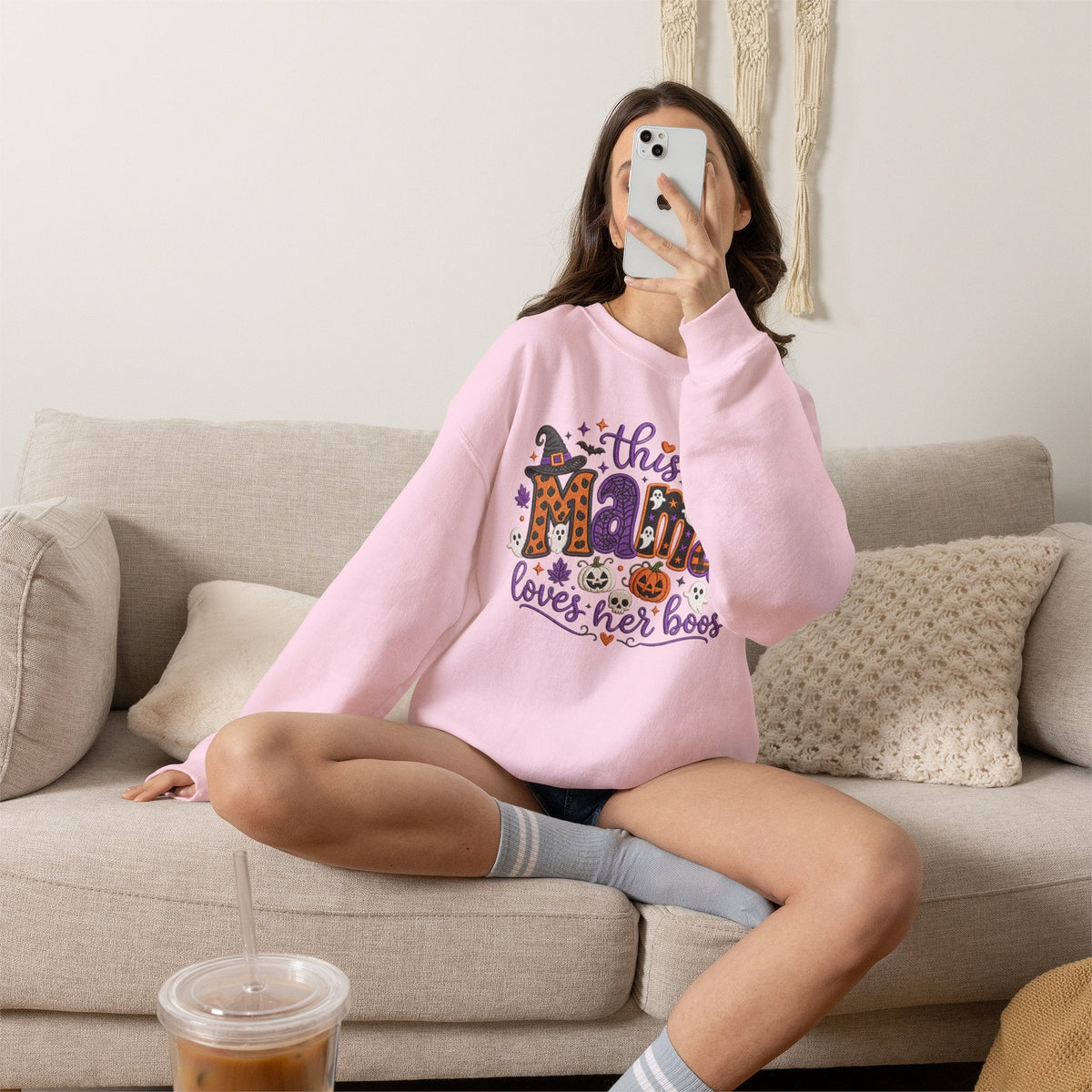 Mama Loves Her Boos Halloween Sweatshirt - Westport Cove