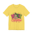 Merry Christmas Graphic Tee — Festive Pink & Green Holiday T-Shirt - Westport Cove