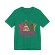 Merry Christmas Graphic Tee — Festive Pink & Green Holiday T-Shirt - Westport Cove