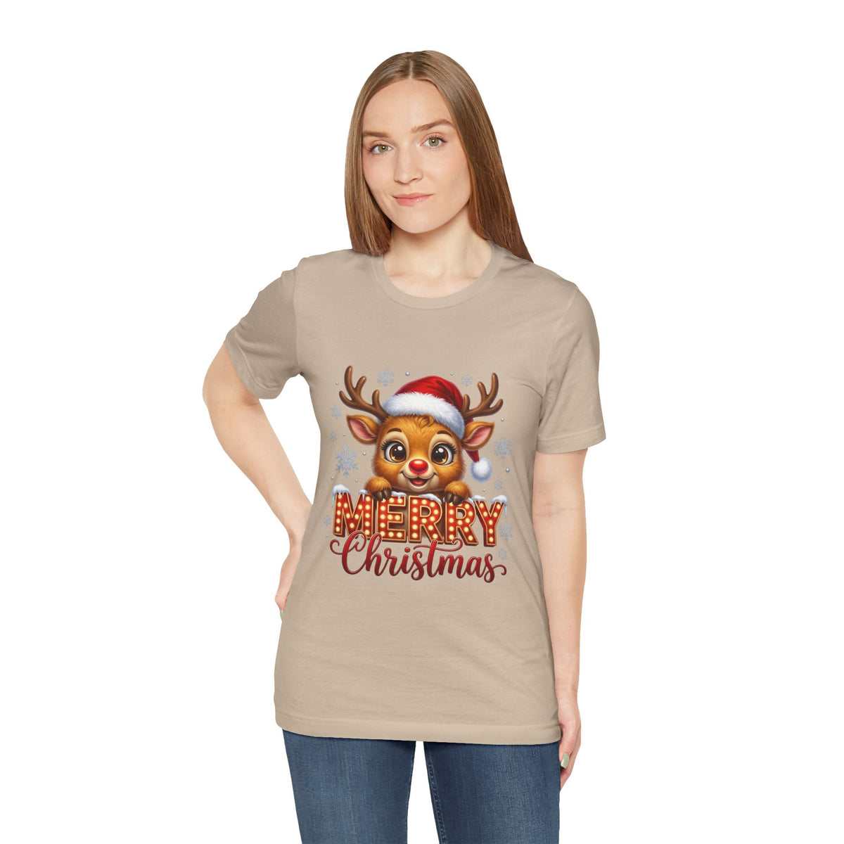 Merry Christmas Reindeer T‑Shirt - Westport Cove