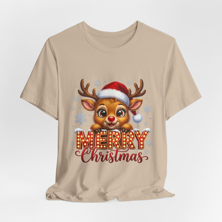 Merry Christmas Reindeer T‑Shirt - Westport Cove