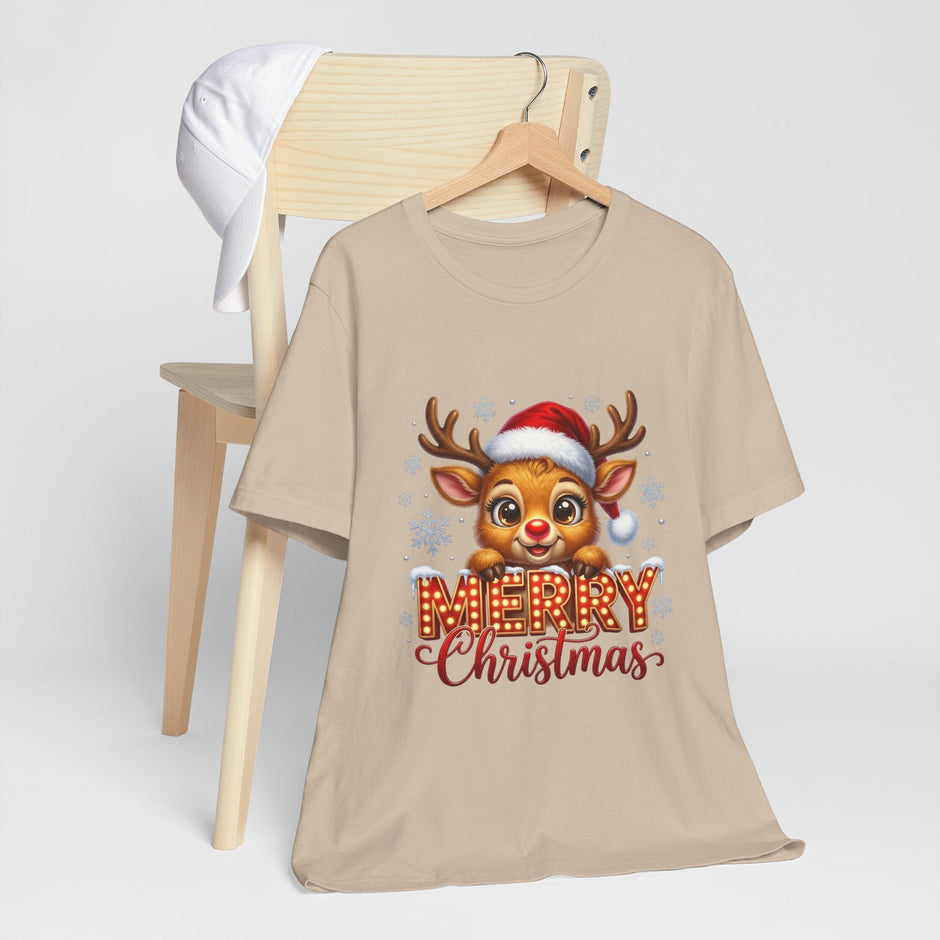 Merry Christmas Reindeer T‑Shirt - Westport Cove