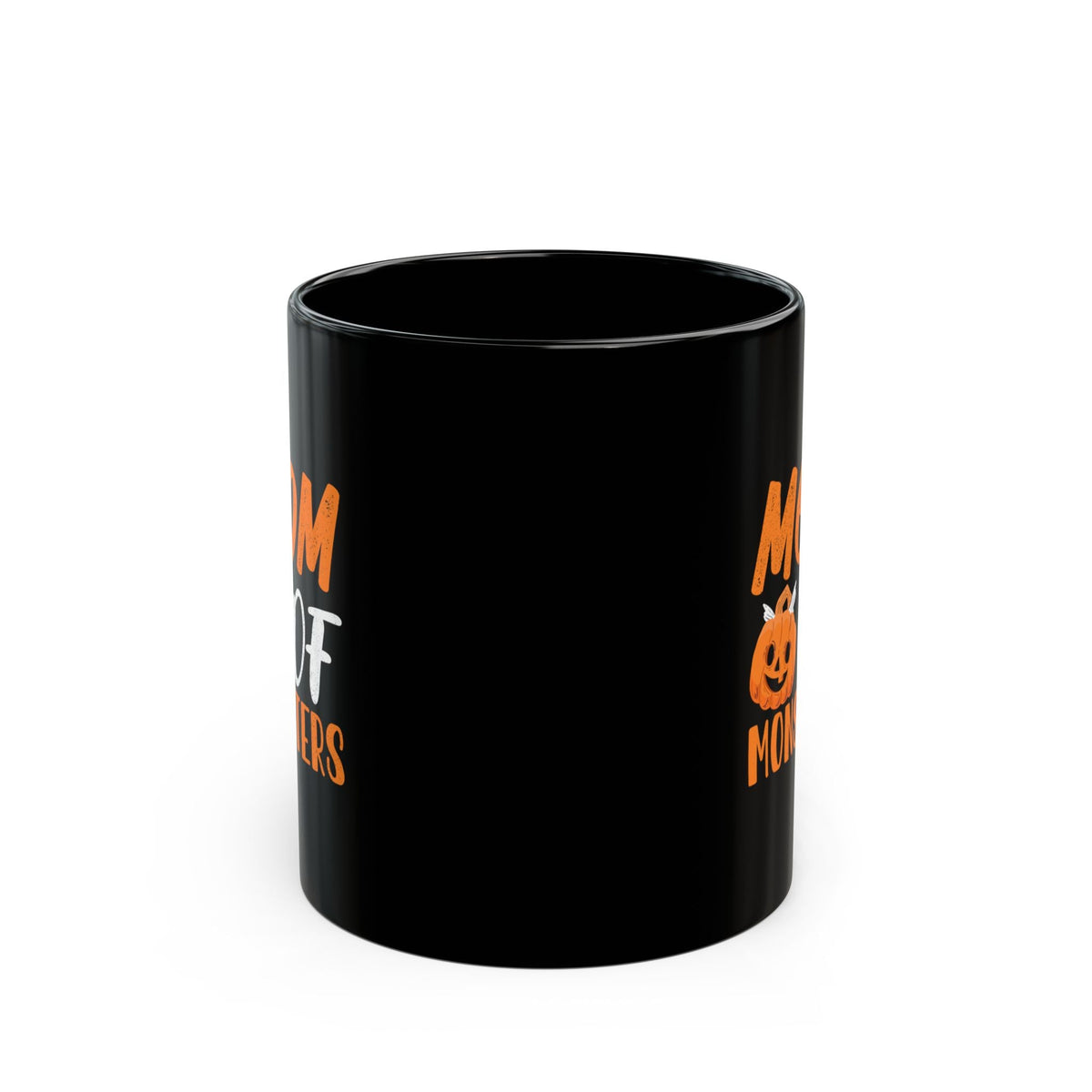 Mom of Monsters Halloween Mug — Black Coffee Cup (11oz) - Westport Cove