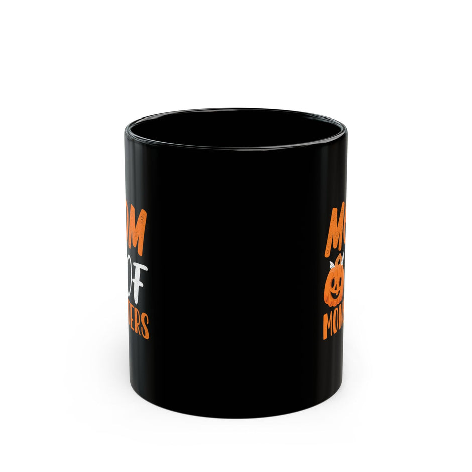 Mom of Monsters Halloween Mug — Black Coffee Cup (11oz) - Westport Cove