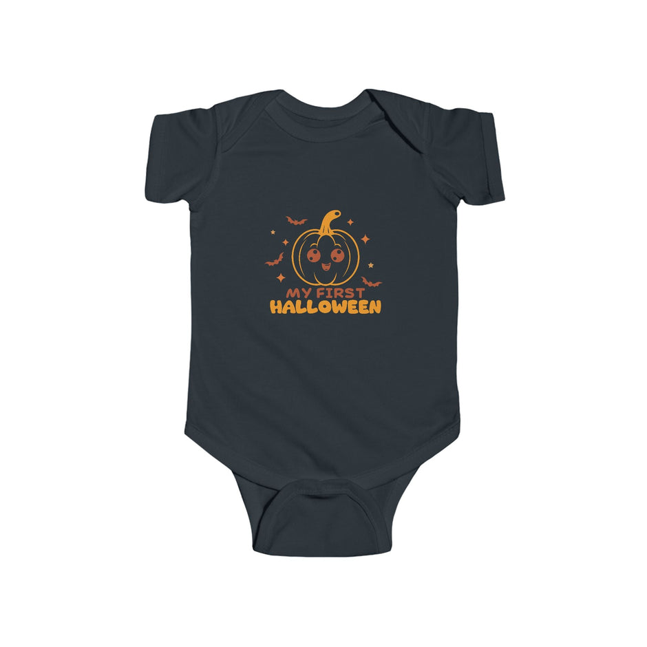 My First Halloween Baby Bodysuit – Cute Pumpkin Infant Onesie - Westport Cove