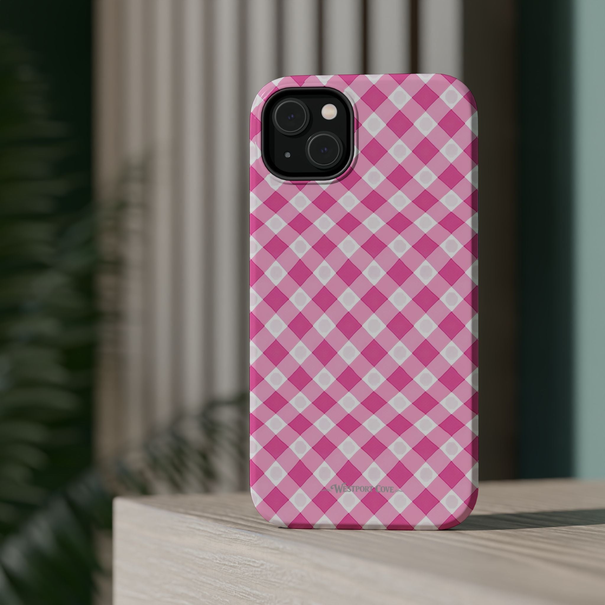 Pink Gingham - Extreme Phone Case - Westport Cove