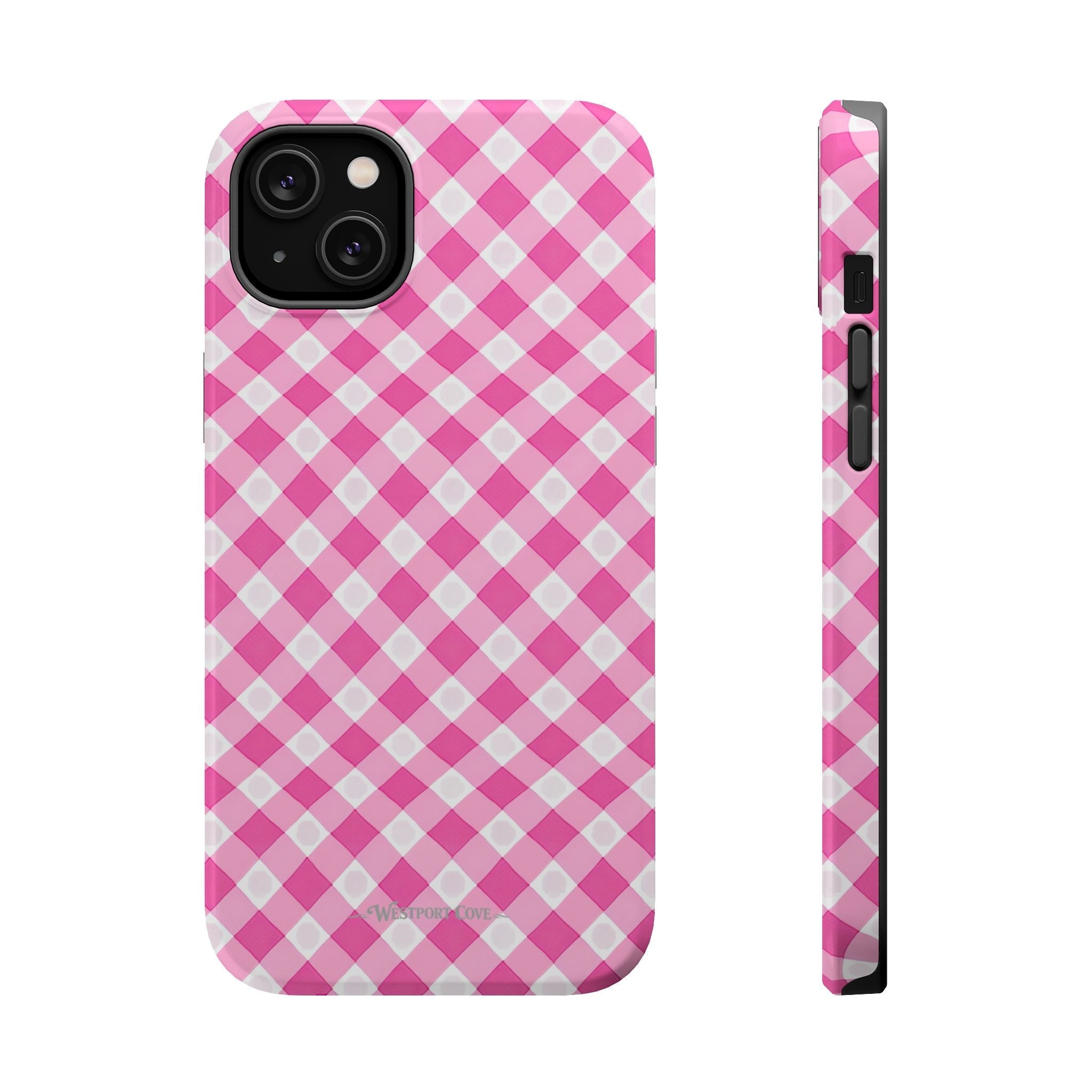 Pink Gingham - Extreme Phone Case - Westport Cove