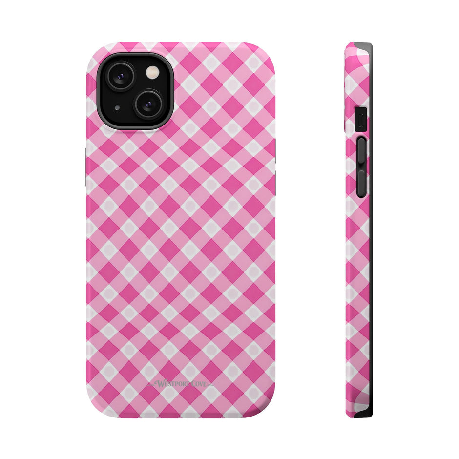 Pink Gingham - Extreme Phone Case - Westport Cove
