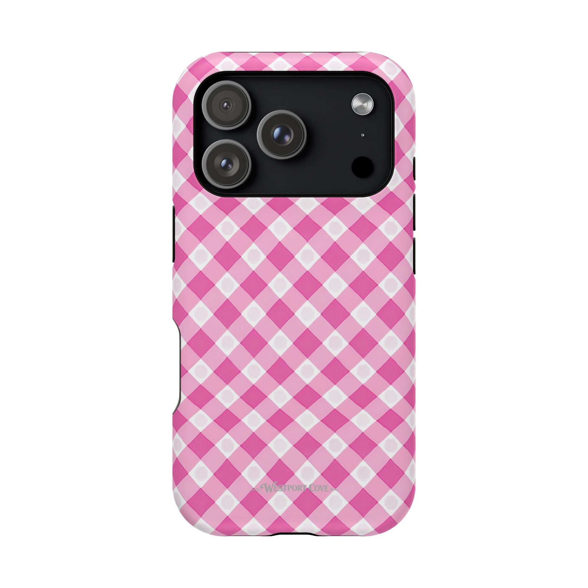 Pink Gingham - Extreme Phone Case - Westport Cove