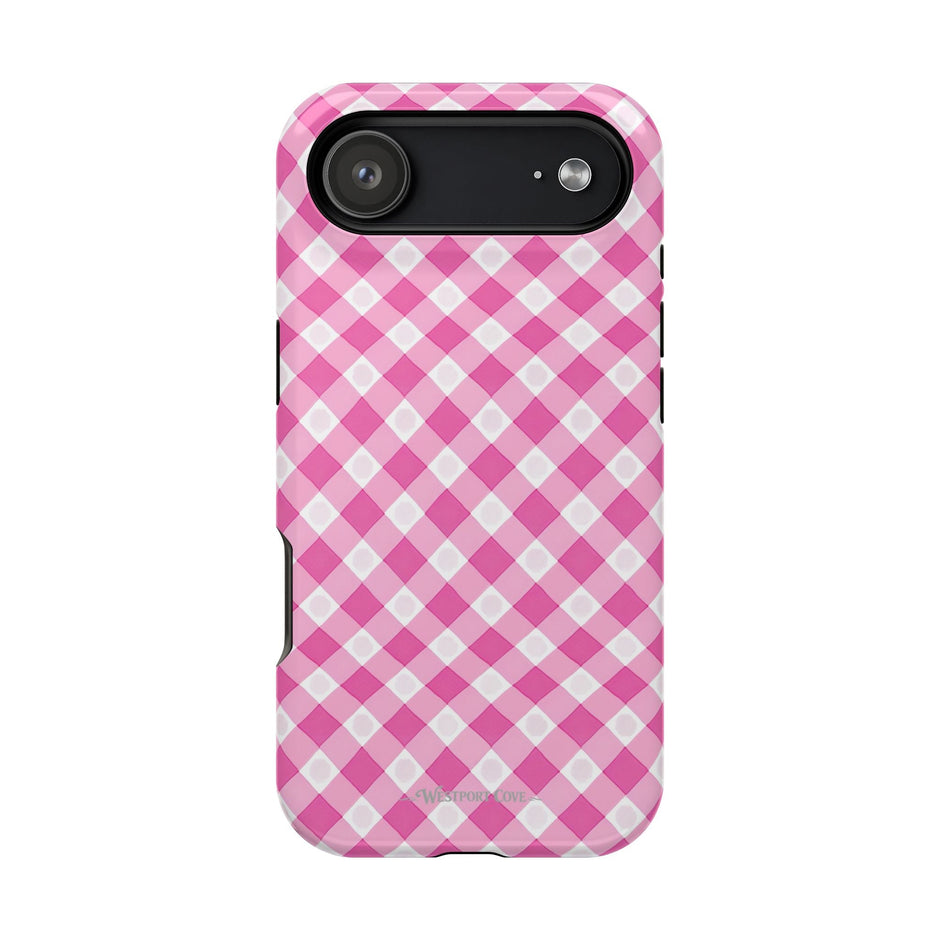 Pink Gingham - Extreme Phone Case - Westport Cove