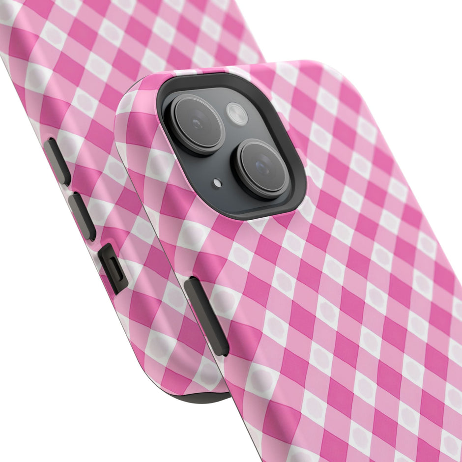 Pink Gingham - Extreme Phone Case - Westport Cove