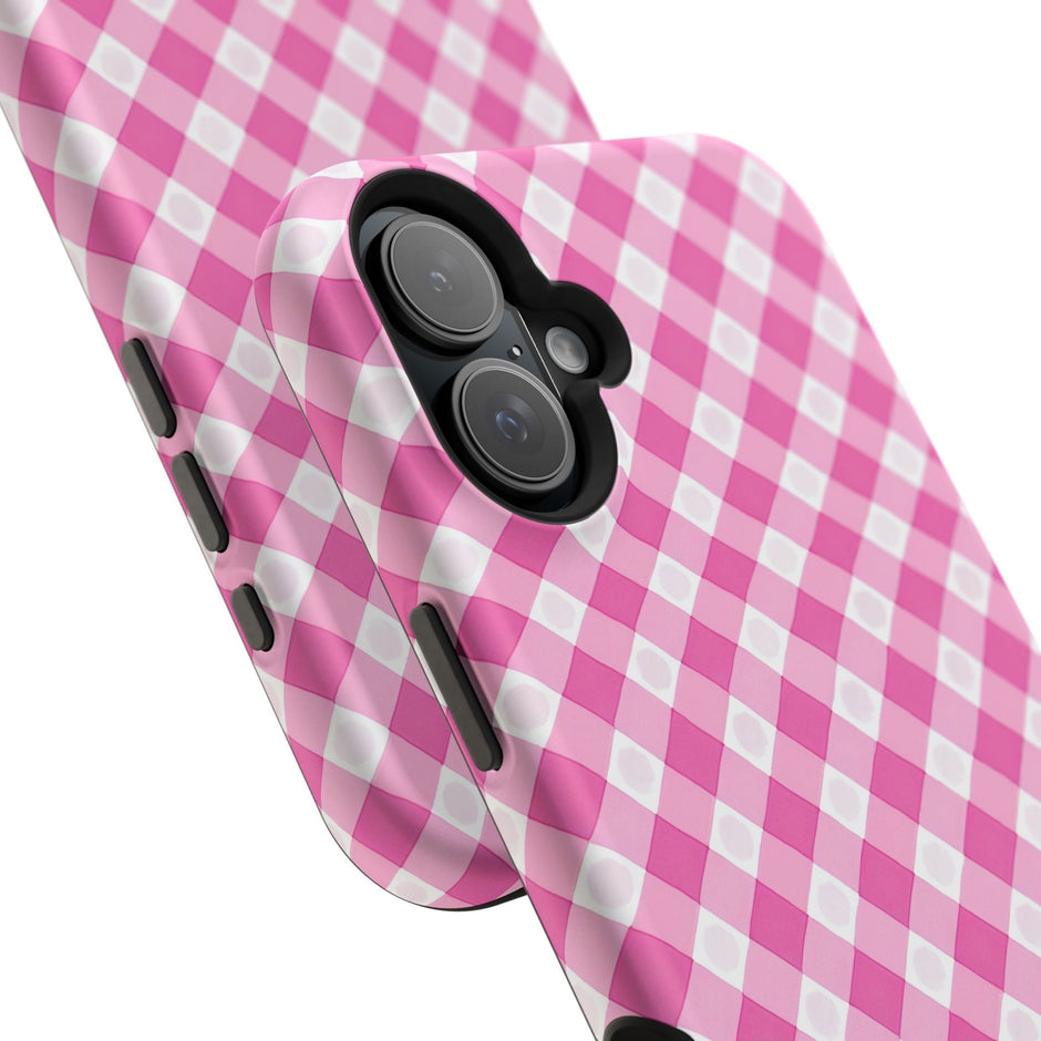 Pink Gingham - Extreme Phone Case - Westport Cove