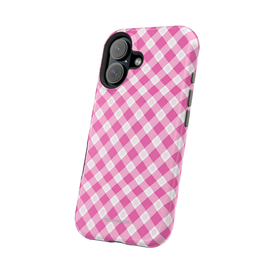 Pink Gingham - Extreme Phone Case - Westport Cove