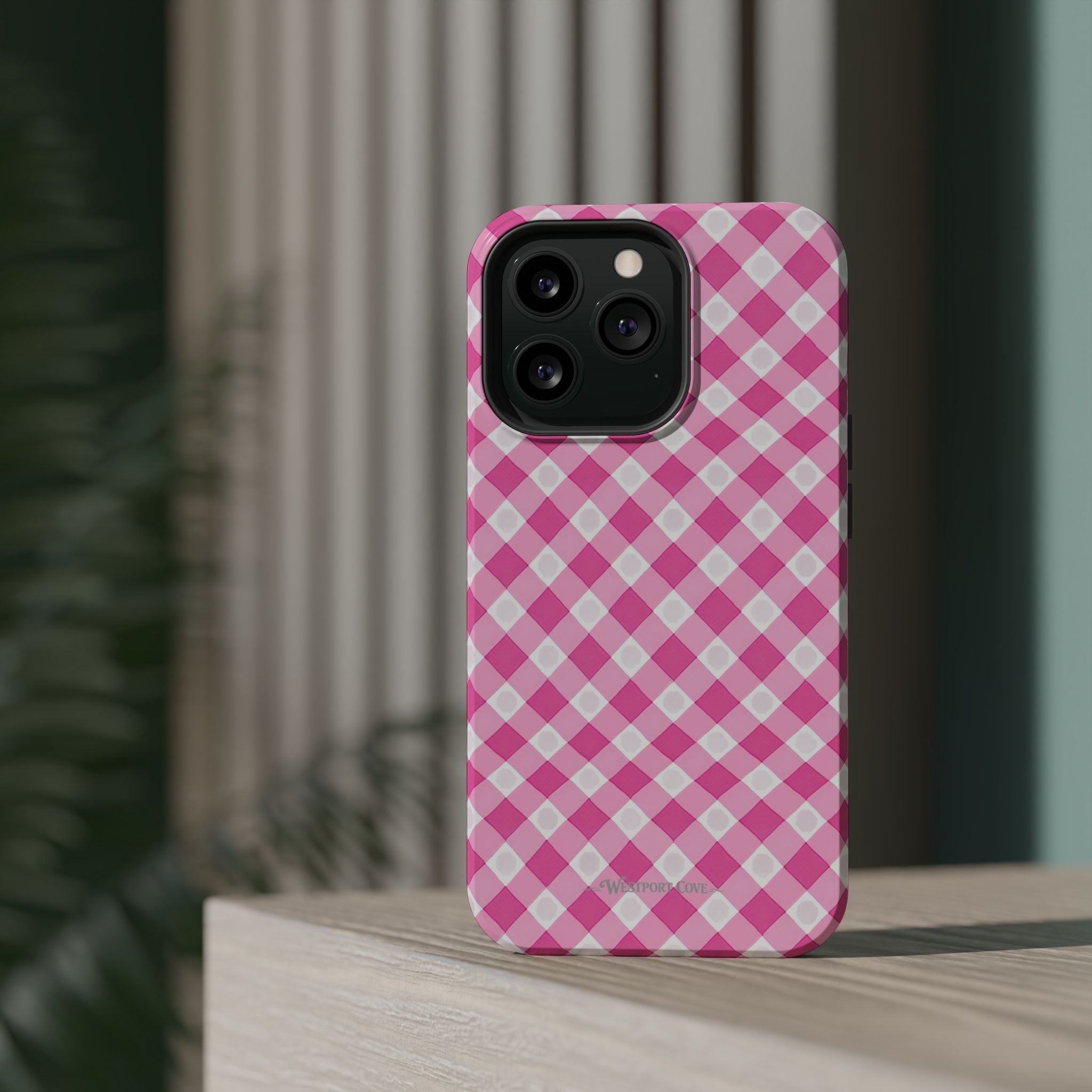 Pink Gingham - Extreme Phone Case - Westport Cove