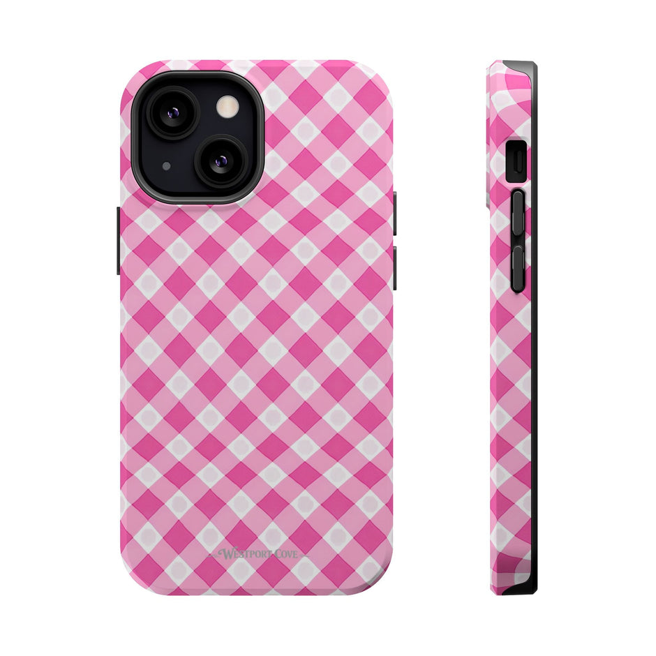 Pink Gingham - Extreme Phone Case - Westport Cove