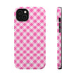 Pink Gingham - Extreme Phone Case - Westport Cove