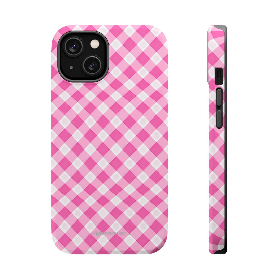 Pink Gingham - Extreme Phone Case - Westport Cove