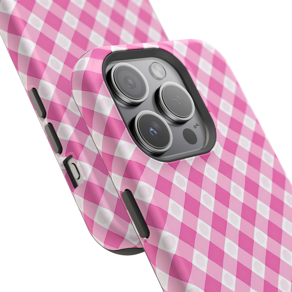 Pink Gingham - Extreme Phone Case - Westport Cove
