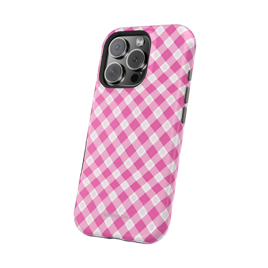Pink Gingham - Extreme Phone Case - Westport Cove