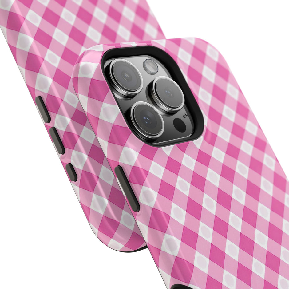 Pink Gingham - Extreme Phone Case - Westport Cove