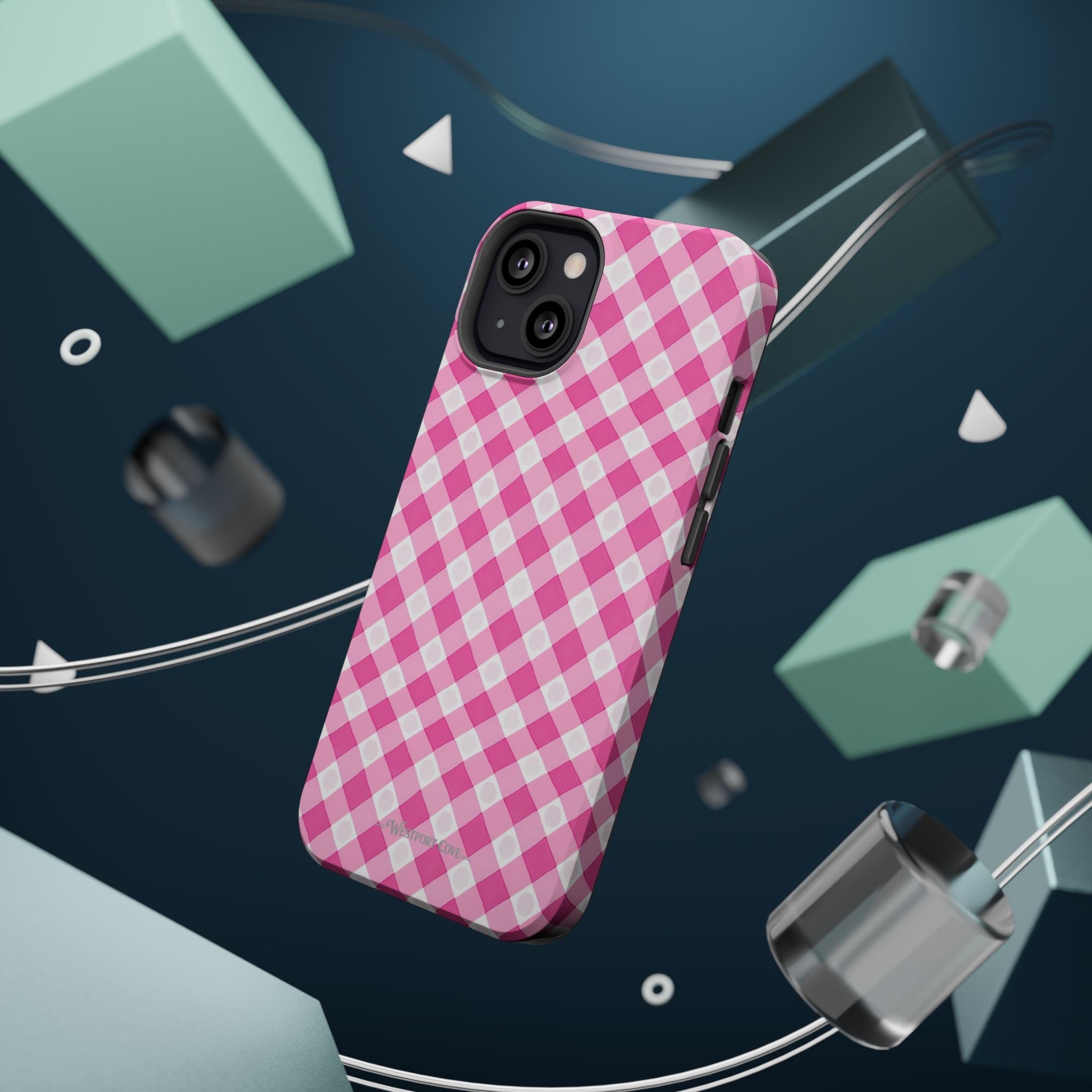 Pink Gingham - Extreme Phone Case - Westport Cove