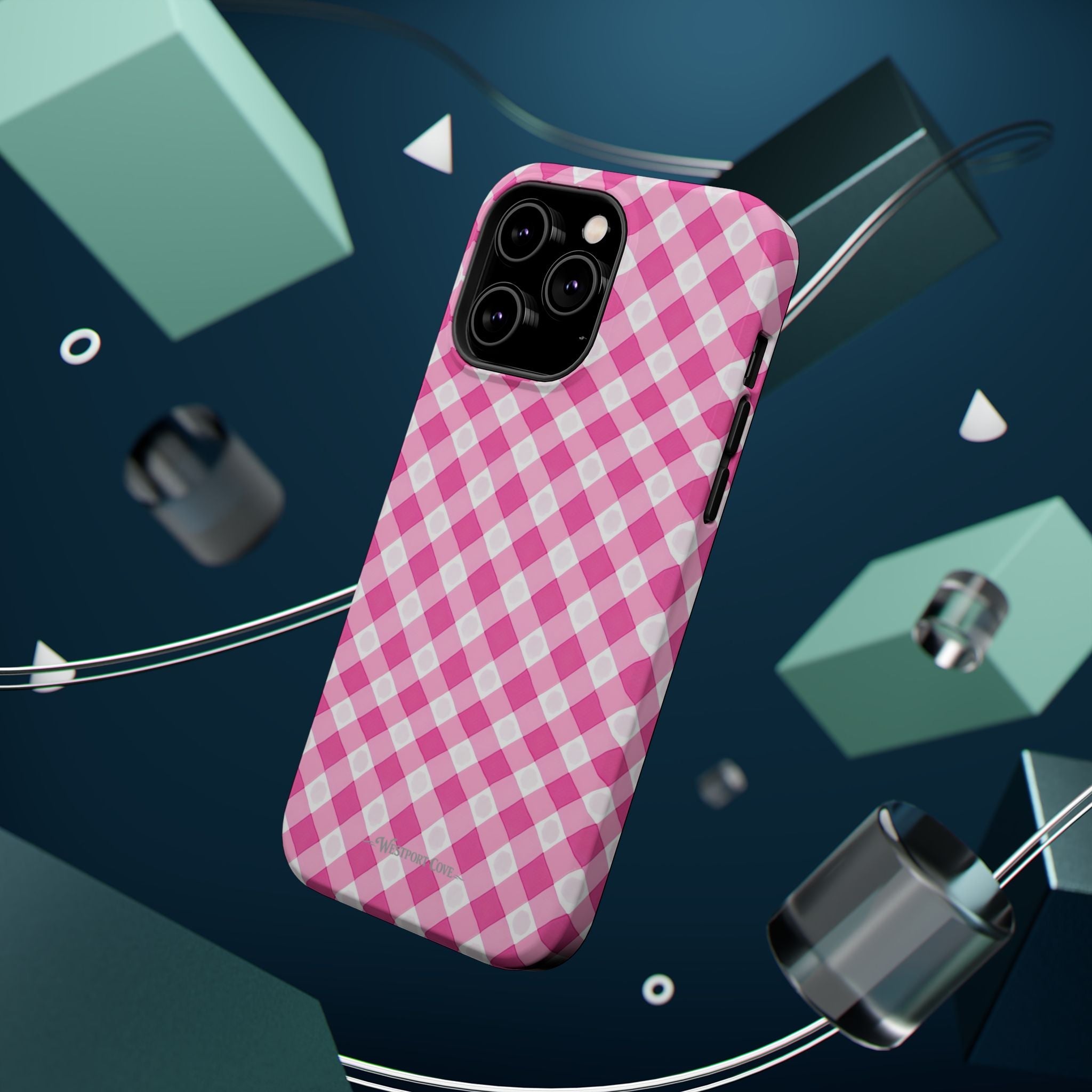 Pink Gingham - Extreme Phone Case - Westport Cove