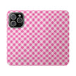 Pink Gingham - Flip Case - Westport Cove