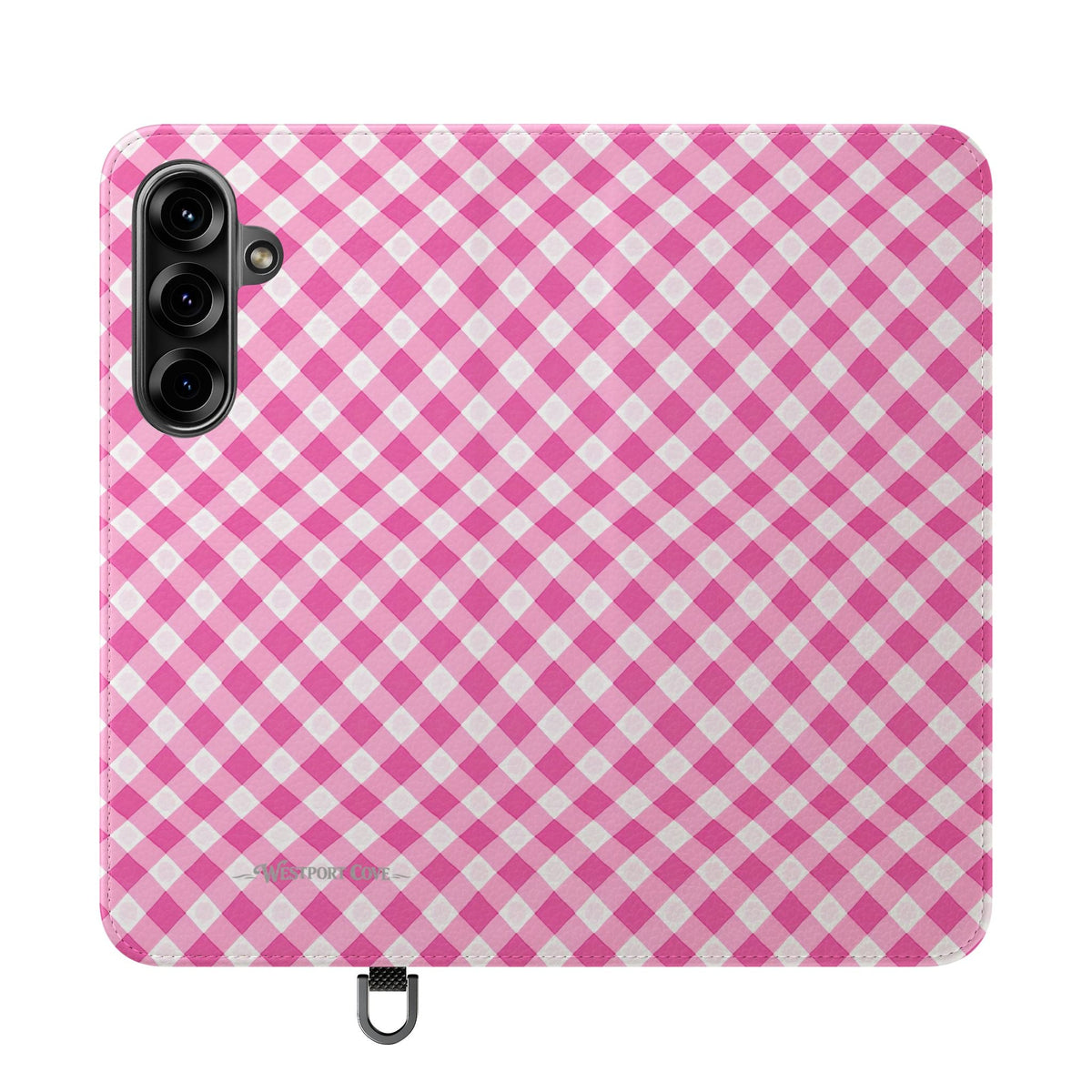 Pink Gingham - Flip Case - Westport Cove